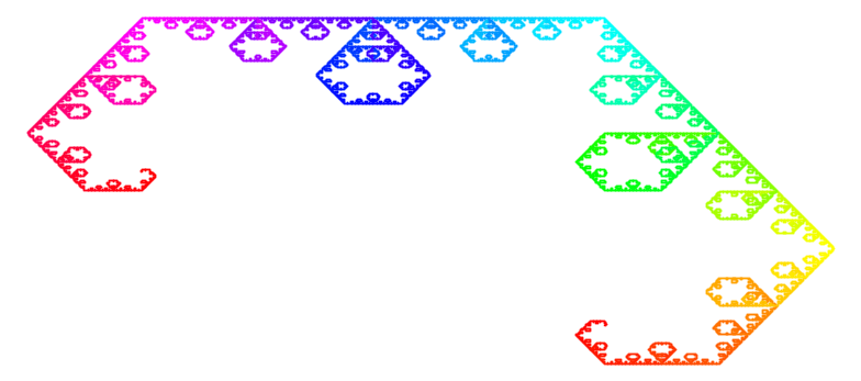 Another stretched-hexagon fractal, only this time the stretching is horizontal.